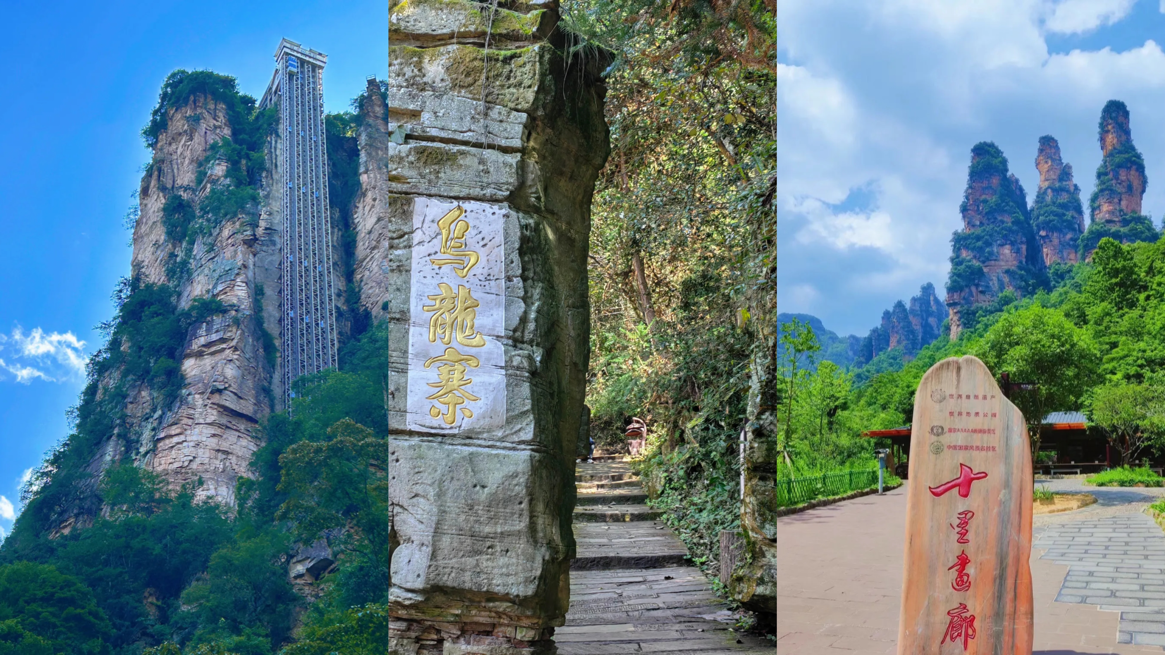 百龙天梯 乌龙寨 十里画廊
