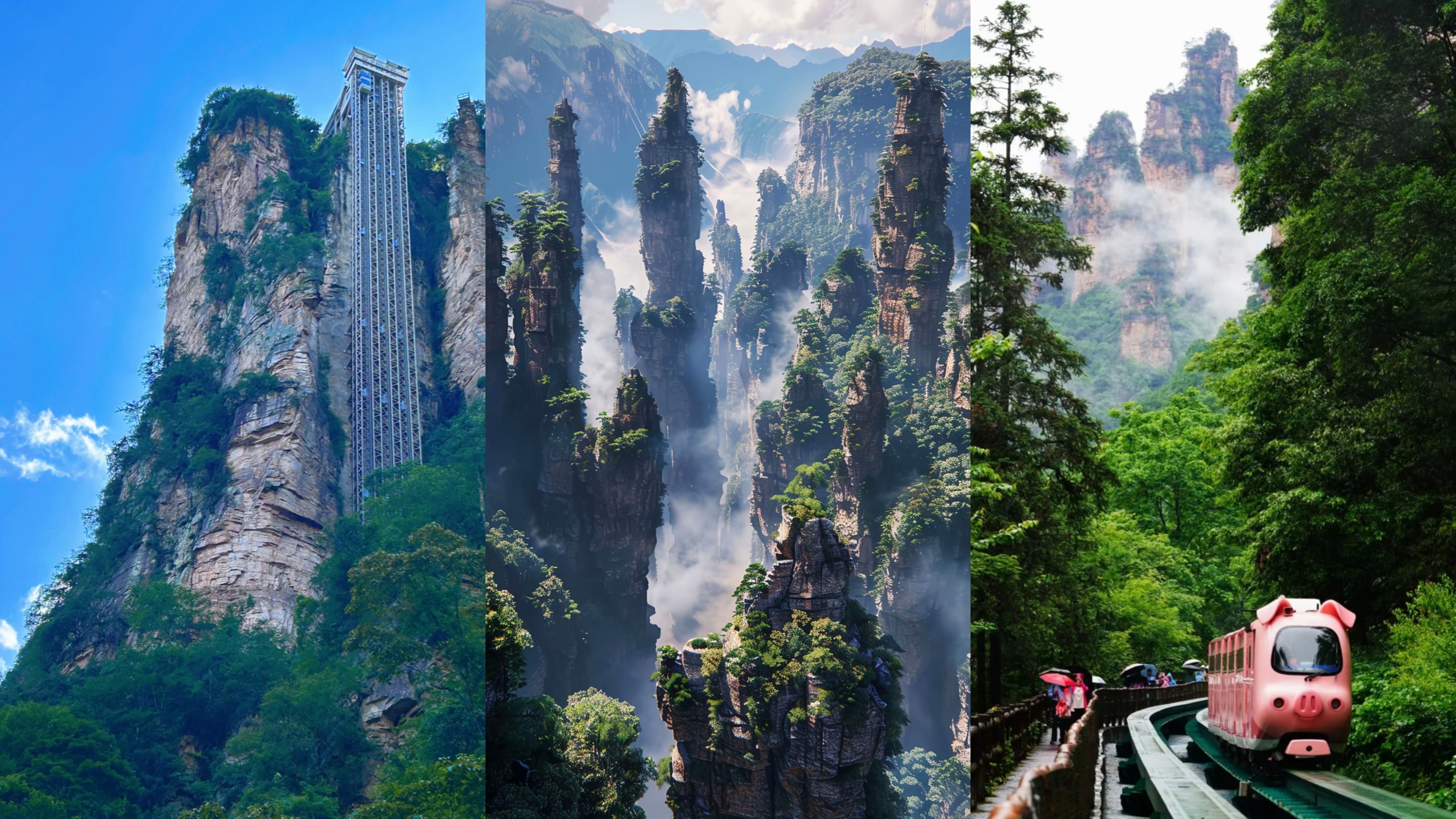 百龙天梯 袁家界 十里画廊